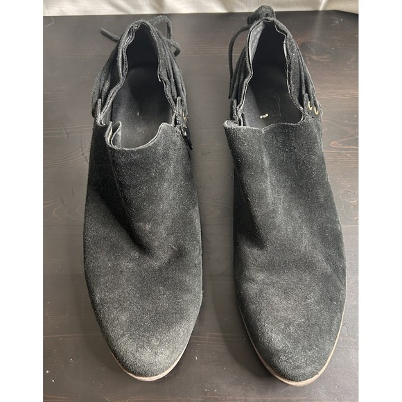 Korks Women's US 9.5 M Black Suede Leather LYDNEY Shootie Ankle Boots - Picture 2 of 6